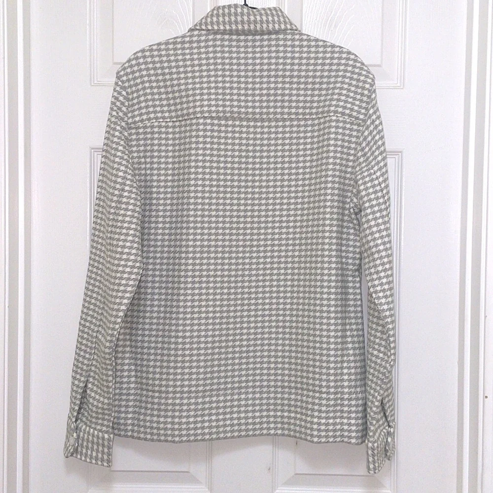 NWT REISS Naqua Dogtooth Twill Overshirt - Picture 10 of 12